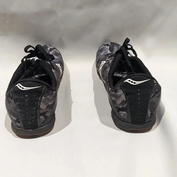 Saucony Men's Vendetta Spike Racing Shoes Size 12.5 Gray White Running Athletic - Picture 3 of 10